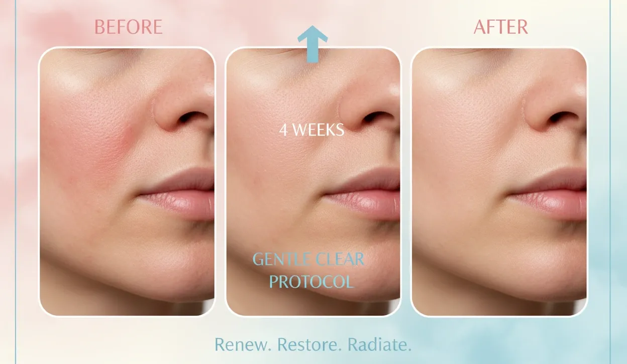 acne treatment results concept with TCA Peels