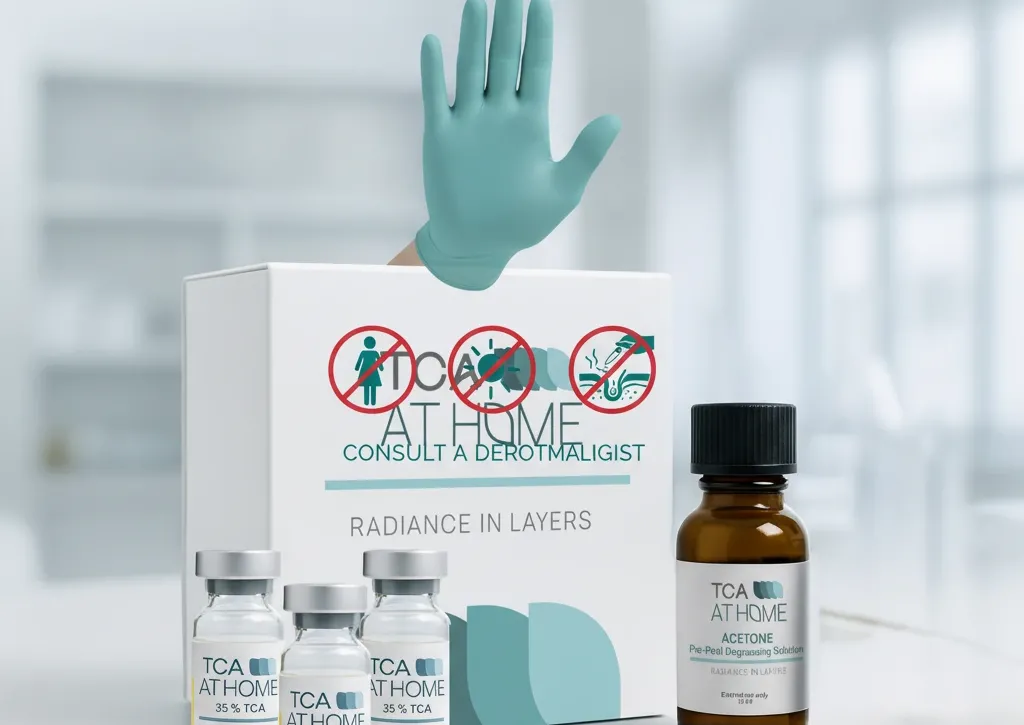 TCA peel contraindications and safety precautions for at-home chemical peel treatment