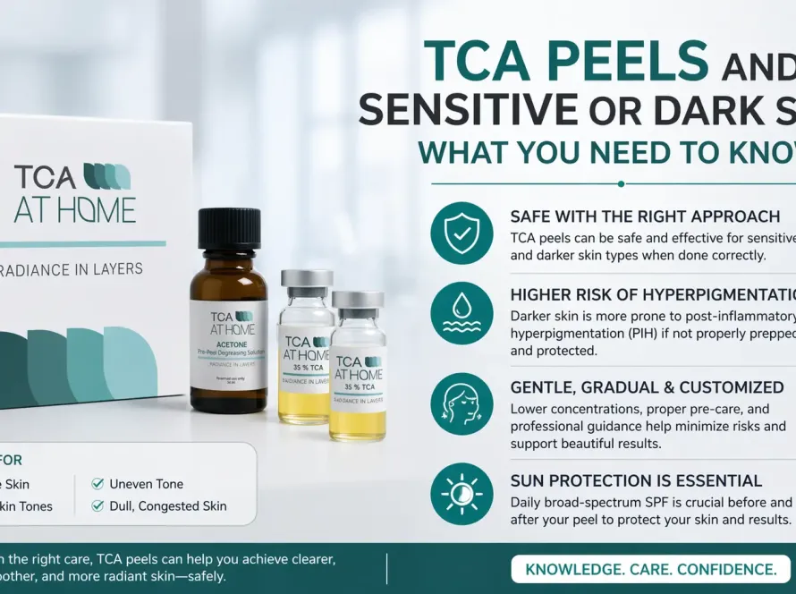 TCA peels for sensitive skin treatment process